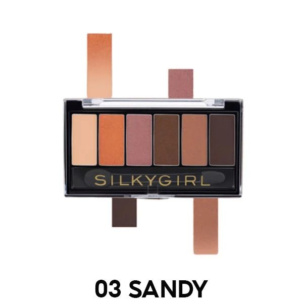 Phấn Mắt Silkygirl 6 Ô Truly Nude Eye Palette - 03 Sandy