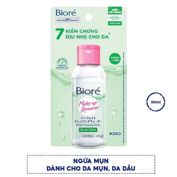 Nước Tẩy Trang Biore Make Up Remover Ngừa Mụn 90ml