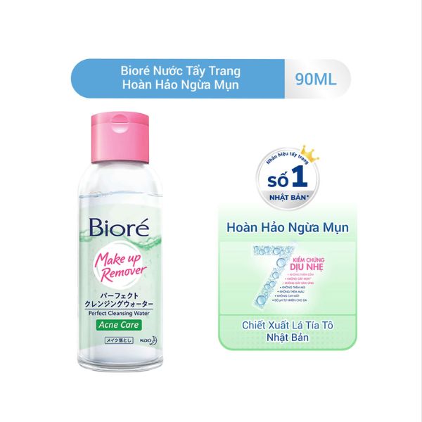 Nước Tẩy Trang Biore Make Up Remover Ngừa Mụn 90ml