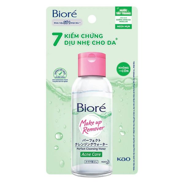 Nước Tẩy Trang Biore Make Up Remover Ngừa Mụn 90ml