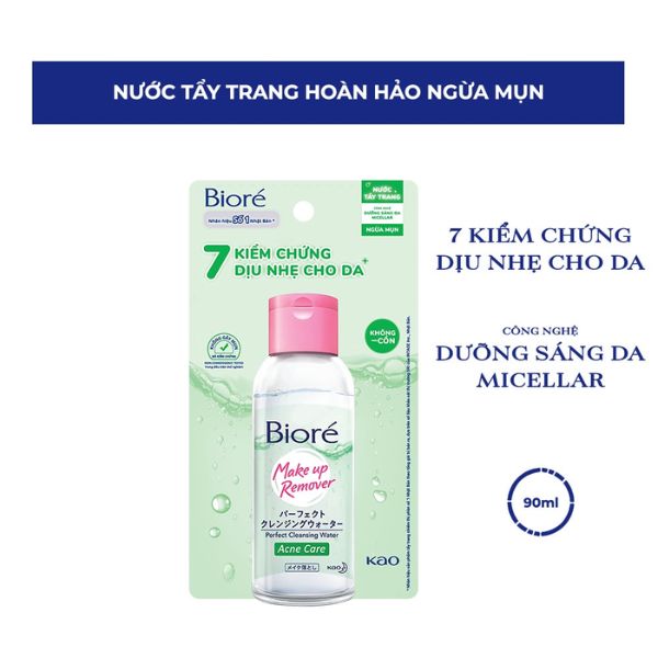 Nước Tẩy Trang Biore Make Up Remover Ngừa Mụn 90ml