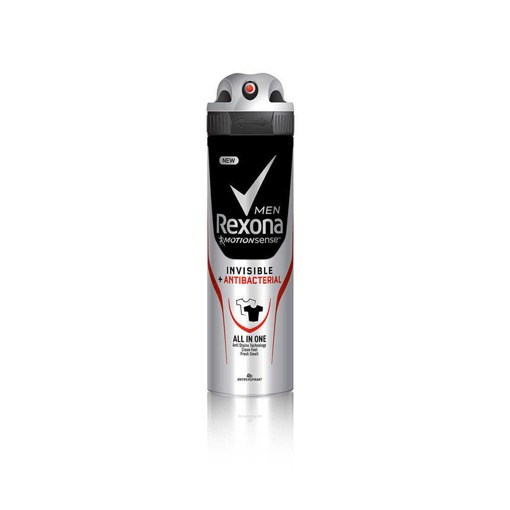 Xịt Khử Mùi Rexona Men Invisible & Antibacterial 150ml