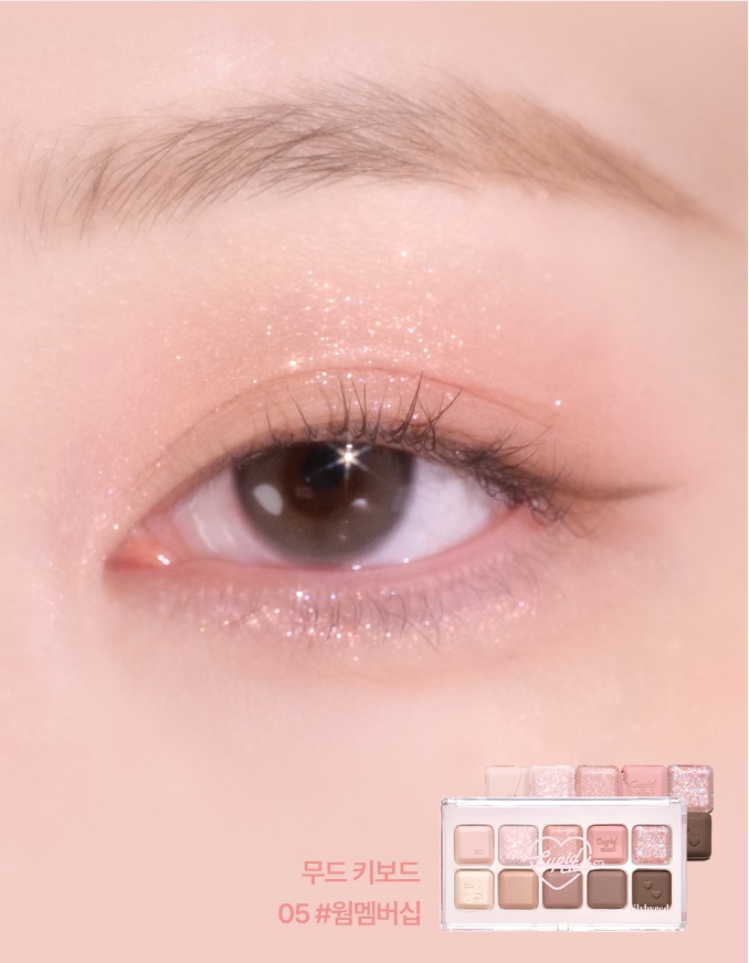 Phấn Mắt Lilybyred Mood Keyboard Palette 05 Warm Membership 10 Ô 10.5g