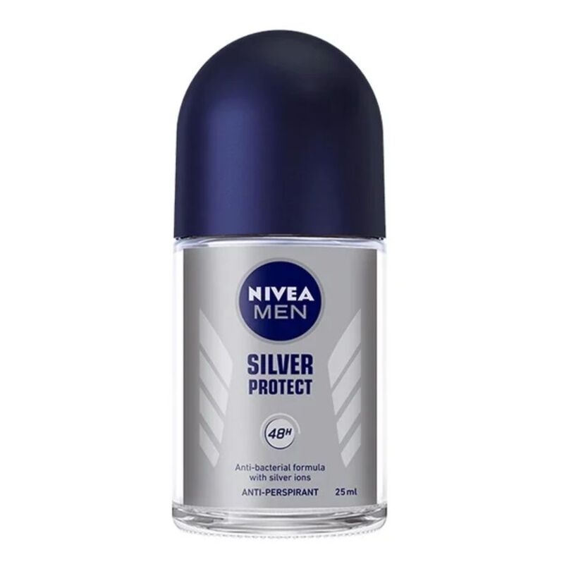 Lăn Khử Mùi Nivea Men 48H Silver Protect Phân Tử Bạc Kháng Khuẩn 25ml