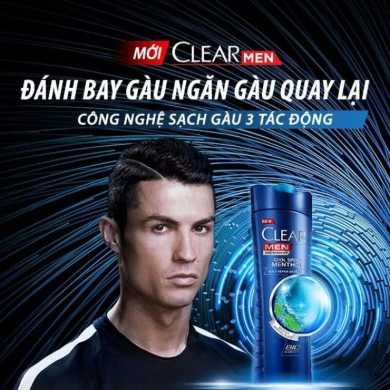 Dầu Tắm Gội Dưỡng Toàn Thân Clear Men Mát Lạnh 340g