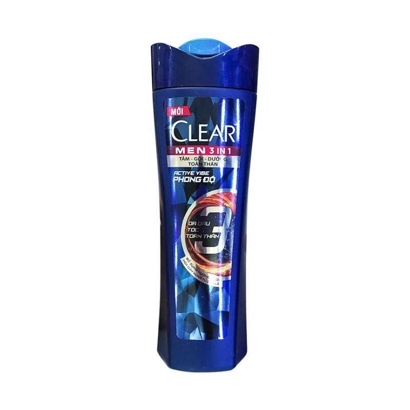 Dầu Tắm Gội CLEAR Men 3 in 1 Active Vibe Phong Độ 340g