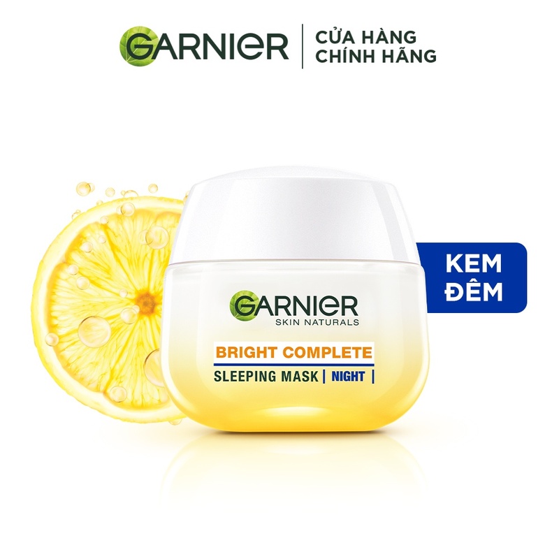 Mặt Nạ Ngủ Garnier Dưỡng Sáng Da Ban Đêm 50ml