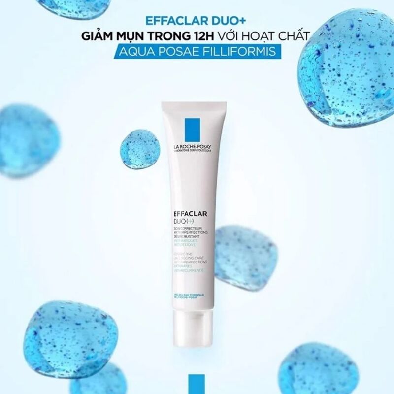 Bộ Sản Phẩm La Roche - Posay: Gel Rửa Mặt +Kem Dưỡng Giảm Mụn, Ngừa Thâm