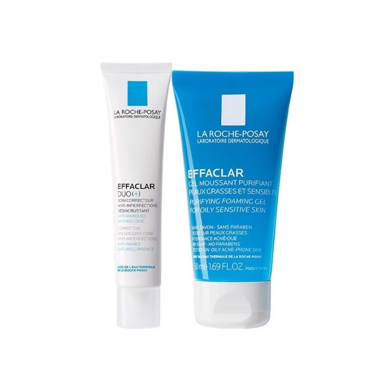 Kem Dưỡng La Roche - Posay Effaclar Duo (+) Giảm Mụn, Ngừa Thâm 40ml Tặng Gel Rửa Mặt Effaclar Purifying Foaming Gel 50ml