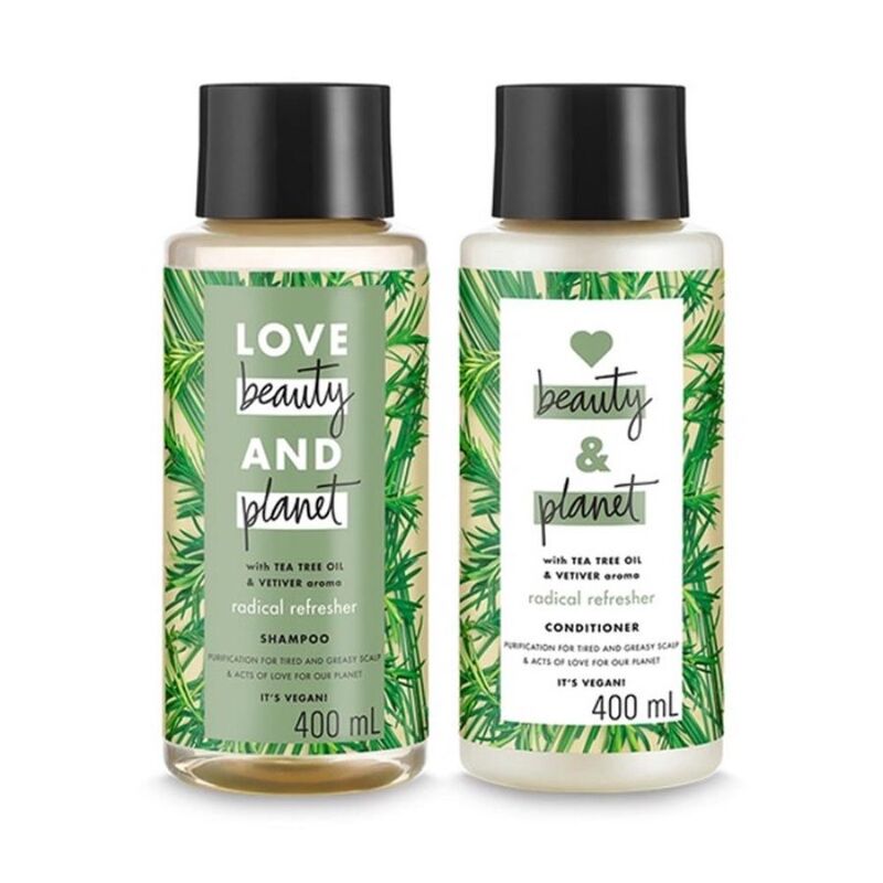 Dầu Xả Love Beauty And Planet Radical Refresher Conditioner Detox Tóc Dầu Bết 400ml
