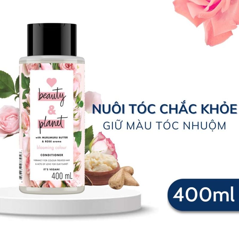 Dầu Xả Love Beauty And Planet Blooming Colour Conditioner Giữ Màu Tóc Nhuộm 400ml