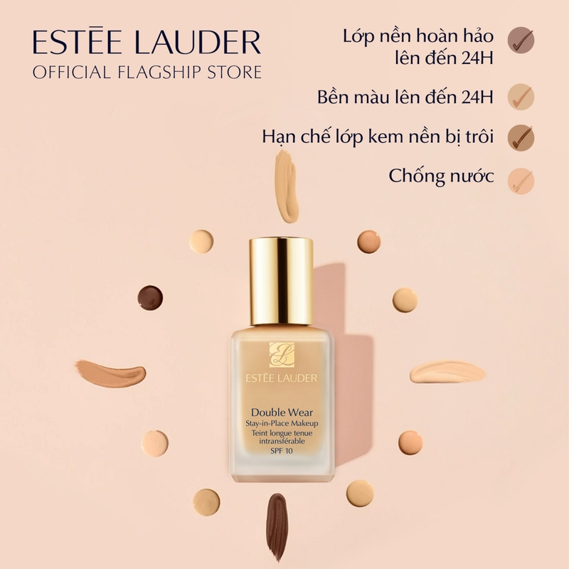 Kem Nền Estee Lauder Double Wear Lâu Trôi 30ml - 1W1 Bone