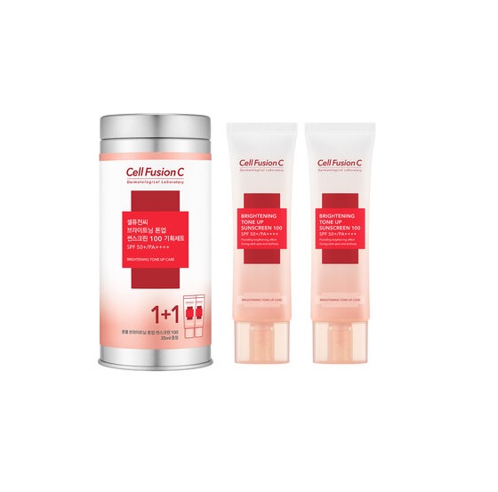 Combo Kem Chống Nắng Cell Fusion C 35mlx2 - Nâng Tông Da