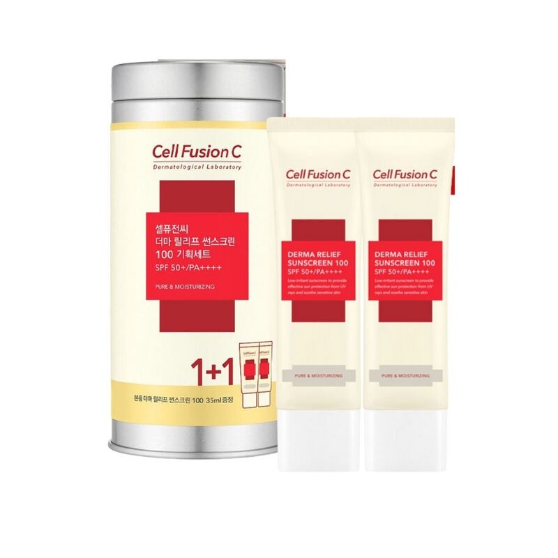 Combo Kem Chống Nắng Cell Fusion C 35mlx2 - Làm Dịu Tổn Thương