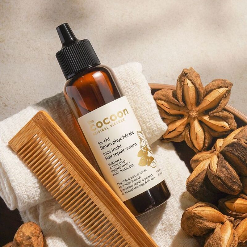 Tinh Chất Dưỡng Tóc Cocoon Sa-chi Serum Phục Hồi Tóc Inca Inchi Hair Repair 70ml