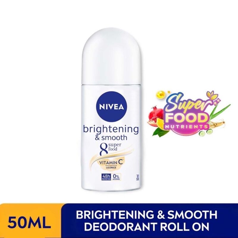 Lăn Khử Mùi Nivea Brightening & Smooth Dưỡng Sáng & Se Lỗ Chân Lông 50ml