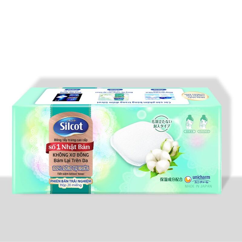 Bông Tẩy Trang Silcot Preminum 20 PCS
