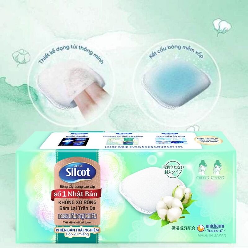 Bông Tẩy Trang Silcot Preminum 20 PCS