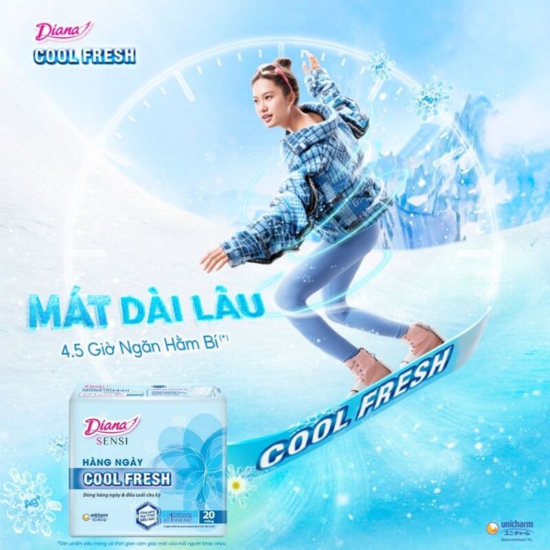 Băng Vệ Sinh Hàng Ngày Diana Sensi Cool Fresh 20 PCS