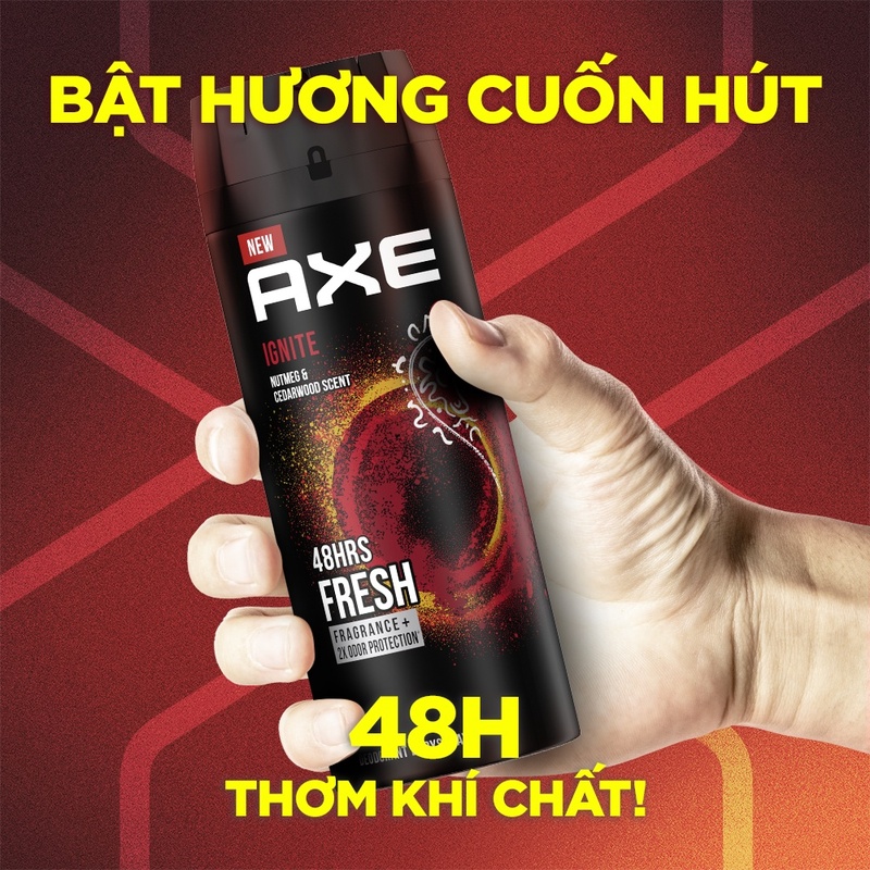Xịt Khử Mùi AXE Ignite 135ml
