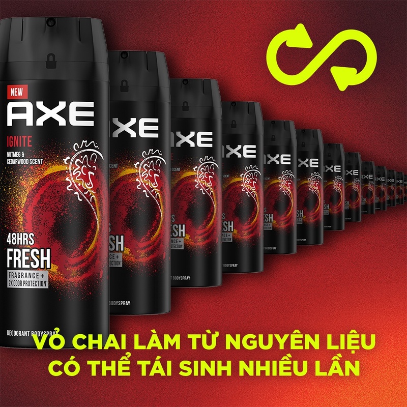 Xịt Khử Mùi AXE Ignite 135ml