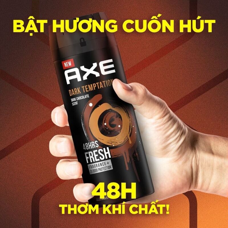 Xịt Khử Mùi AXE Dark Temptation 135ml