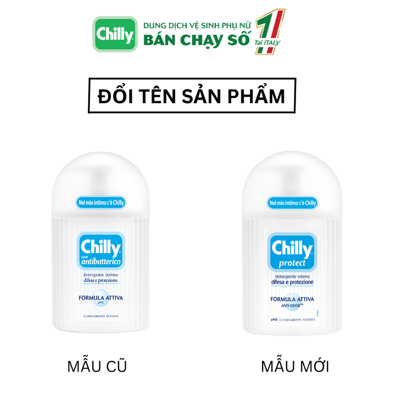 Dung Dịch Vệ Sinh Chilly Protect Kháng Khuẩn 200ml (Xanh Dương)