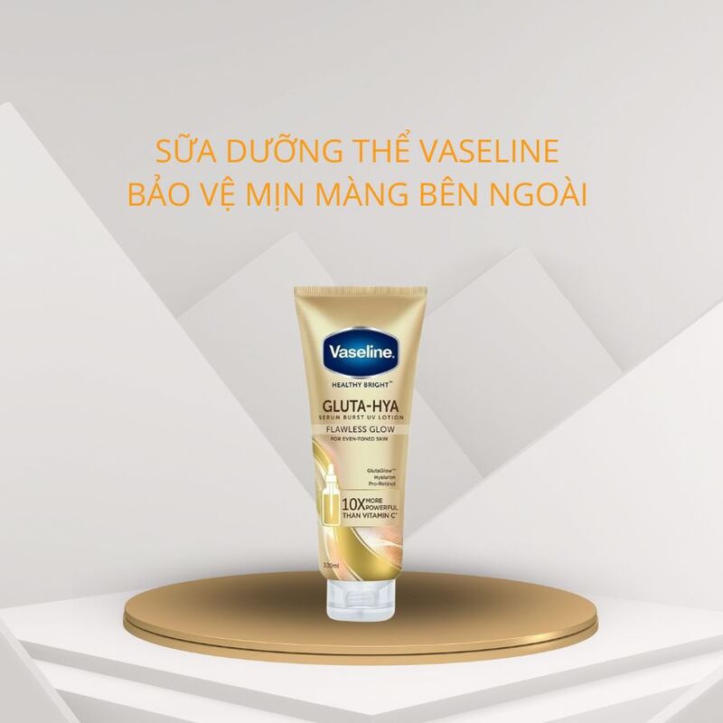 Sữa Dưỡng Thể Vaseline Bảo Vệ Sáng Mịn Ban Ngày 330ml