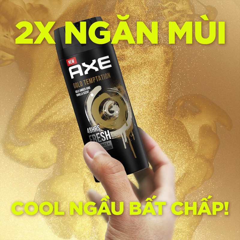Xịt Khử Mùi AXE Gold Temptation