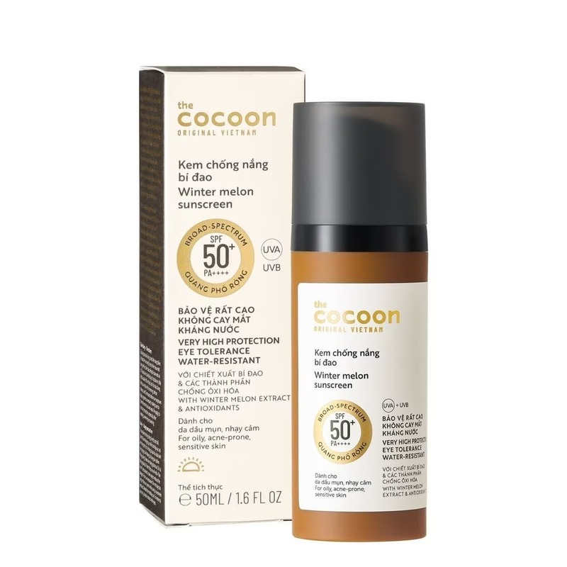 Kem Chống Nắng Cocoon Bí Đao Quang Phổ Rộng 50ml