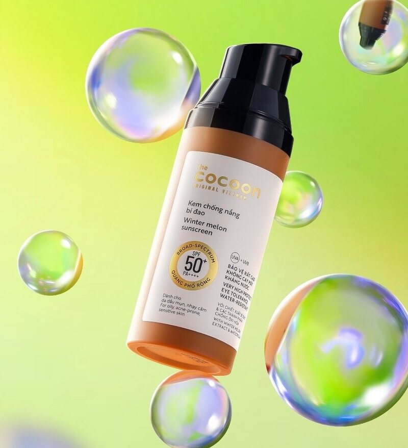 Kem Chống Nắng Cocoon Bí Đao Quang Phổ Rộng 50ml