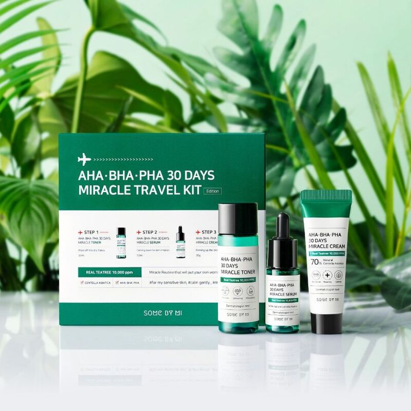 ​​Bộ Sản Phẩm Some By Mi AHA-BHA-PHA 30 Days Travel Kit Cho Da Mụn 3 Món