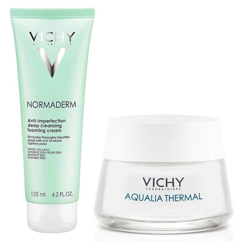 Bộ Sản Phẩm Vichy Sữa Rửa Mặt Ngừa Mụn 125ml + Kem Dưỡng 15ml