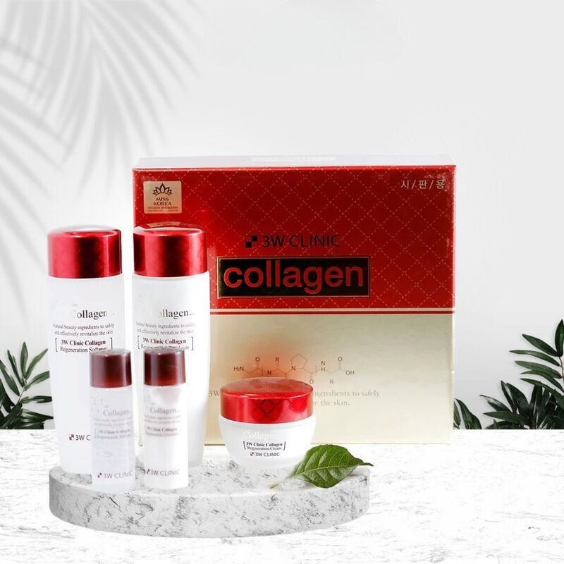 Bộ Sản Phẩm 3W Clinic Collagen Skin Care Dưỡng Trắng Da