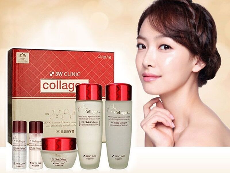 Bộ Sản Phẩm 3W Clinic Collagen Skin Care Dưỡng Trắng Da