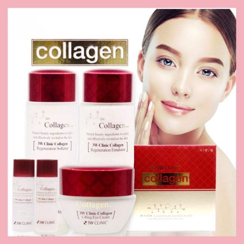 Bộ Sản Phẩm 3W Clinic Collagen Skin Care Dưỡng Trắng Da
