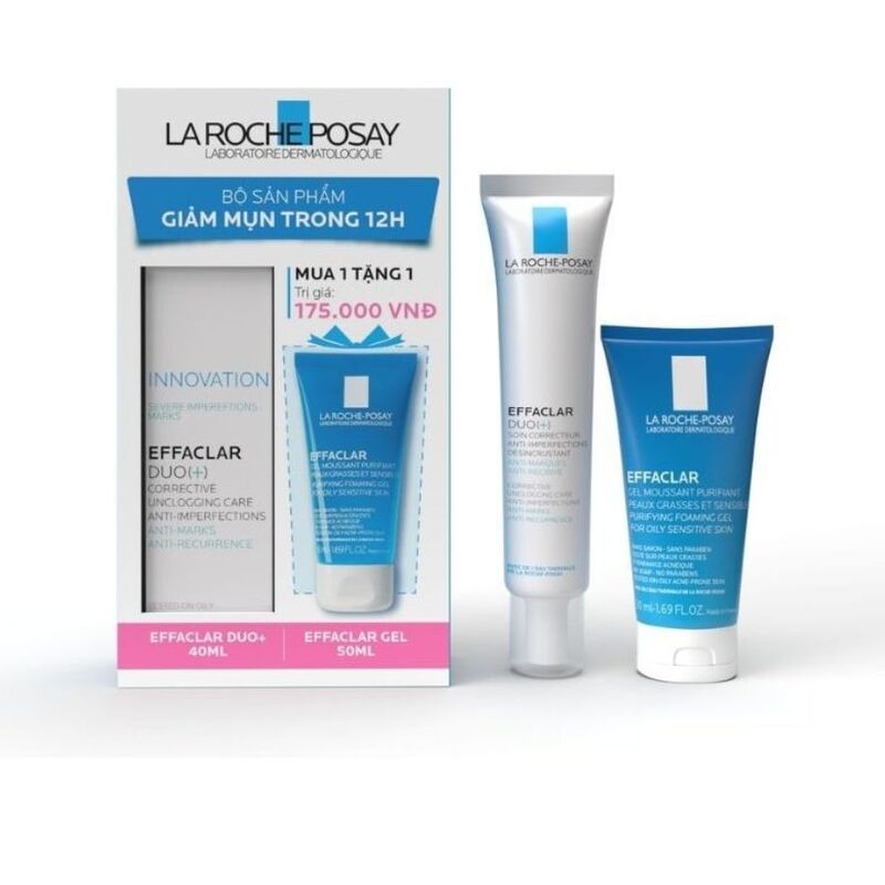 Bộ Sản Phẩm La Roche-Posay Giảm Mụn Trong 12H