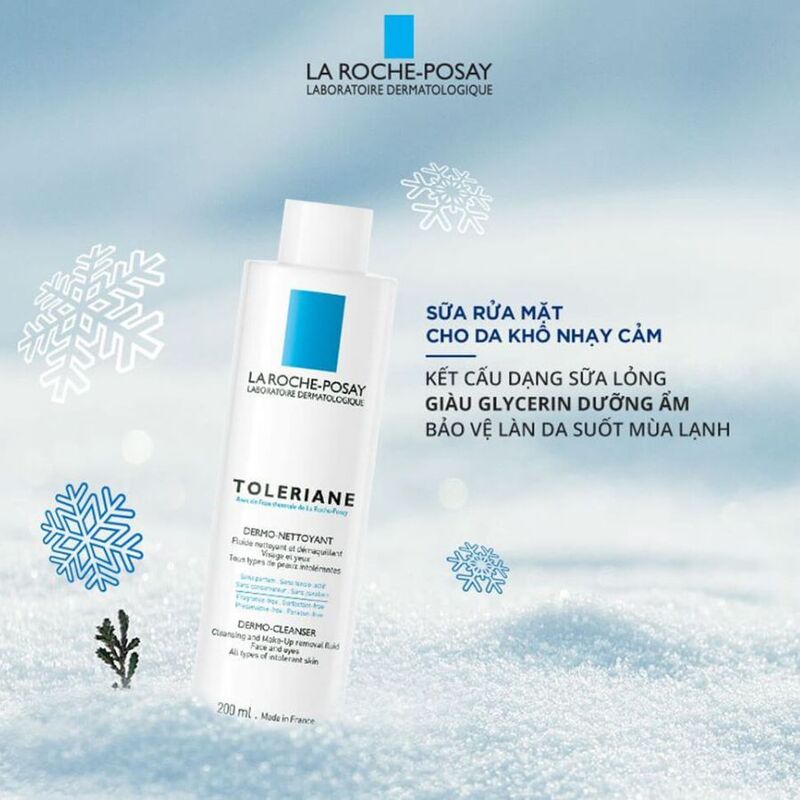Sữa Rửa Mặt La Roche - Posay Toleriane Dermo Cleanser Dành Cho Da Nhạy Cảm 200ml