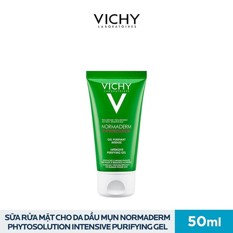 Bộ Sản Phẩm Vichy Chăm Sóc Chuyên Sâu Da Dầu Mụn 5 Món + Tặng Thẻ Cào Normaderm Phyto Solution Double Correction Daily Care