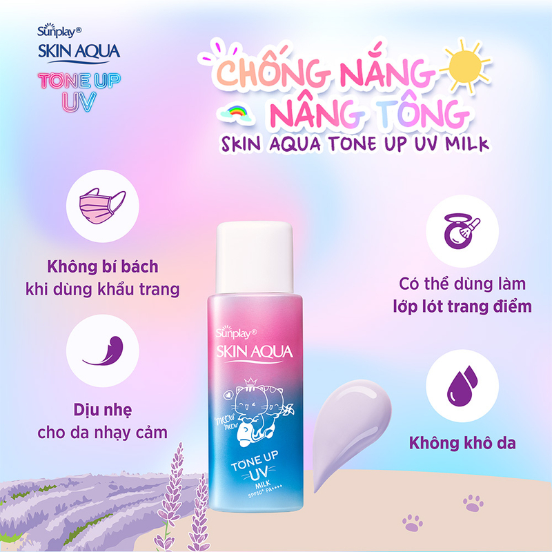 Sữa Chống Nắng Sunplay Skin Aqua Tone Up UV Milk Hiệu Chỉnh Sắc Da 50g