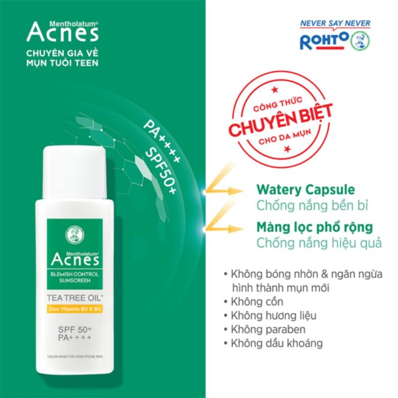 Sữa Chống Nắng Acnes Blemish Control Sunscreen Ngừa Mụn 50g