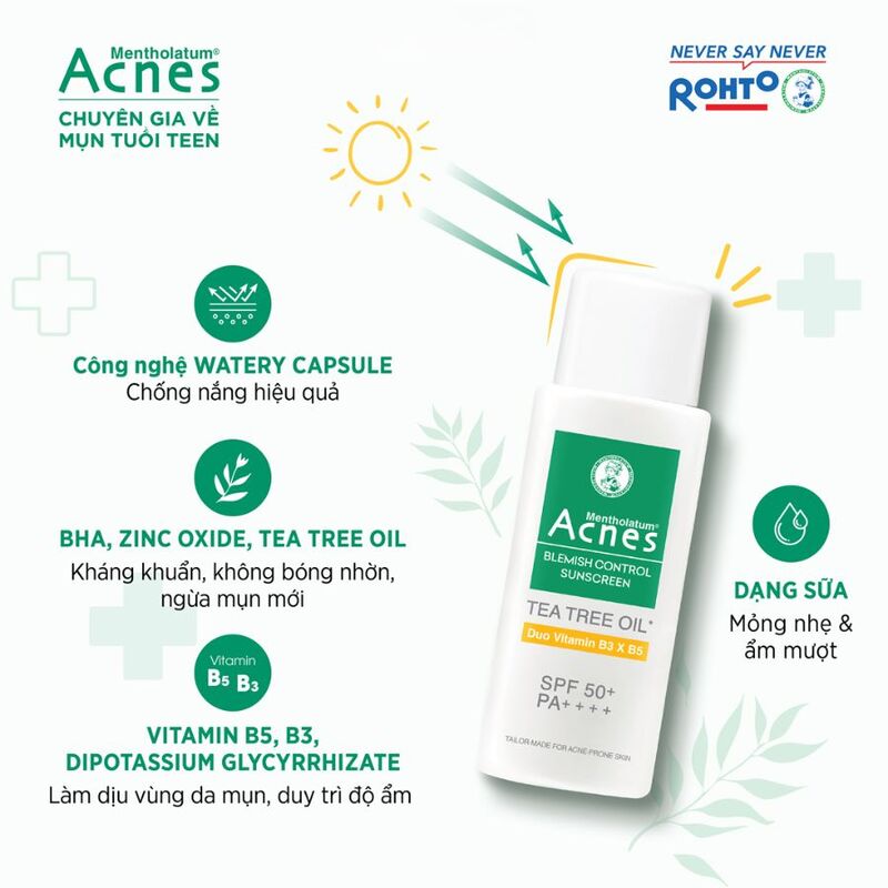 Sữa Chống Nắng Acnes Blemish Control Sunscreen Ngừa Mụn 50g