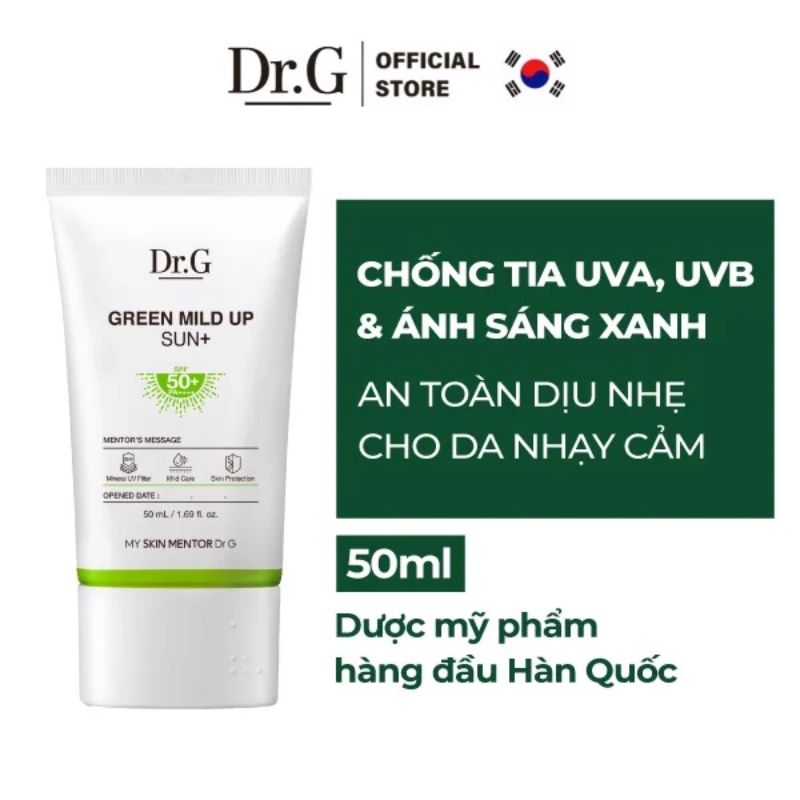 Kem Chống Nắng Dr.G Green Mild Up Sun 50ml