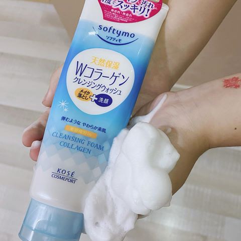 Sữa Rửa Mặt Tẩy Trang Kosé Softymo Cleansing Foam Collagen 190g