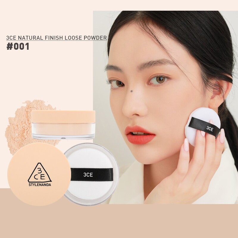 Phấn Phủ Bột 3CE Natural Finish Loose Powder 8.5g