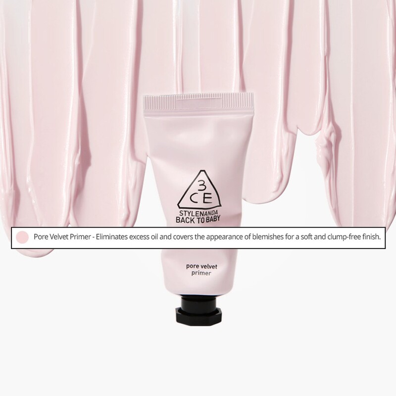 Kem Lót 3CE Back To Baby Pore Velvet Primer Che Phủ Lỗ Chân Lông