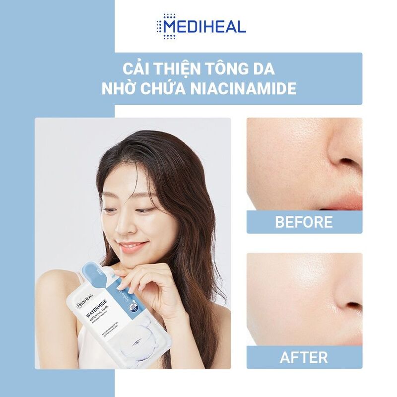 Mặt Nạ Mediheal Watermide Essential Mask Cấp Nước Dưỡng Ẩm Cho Làn Da Khô Ráp 24ml
