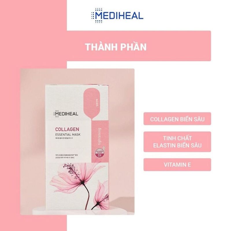 Mặt Nạ Mediheal Collagen Essential Mask Ngăn Ngừa Lão Hóa Da 24ml