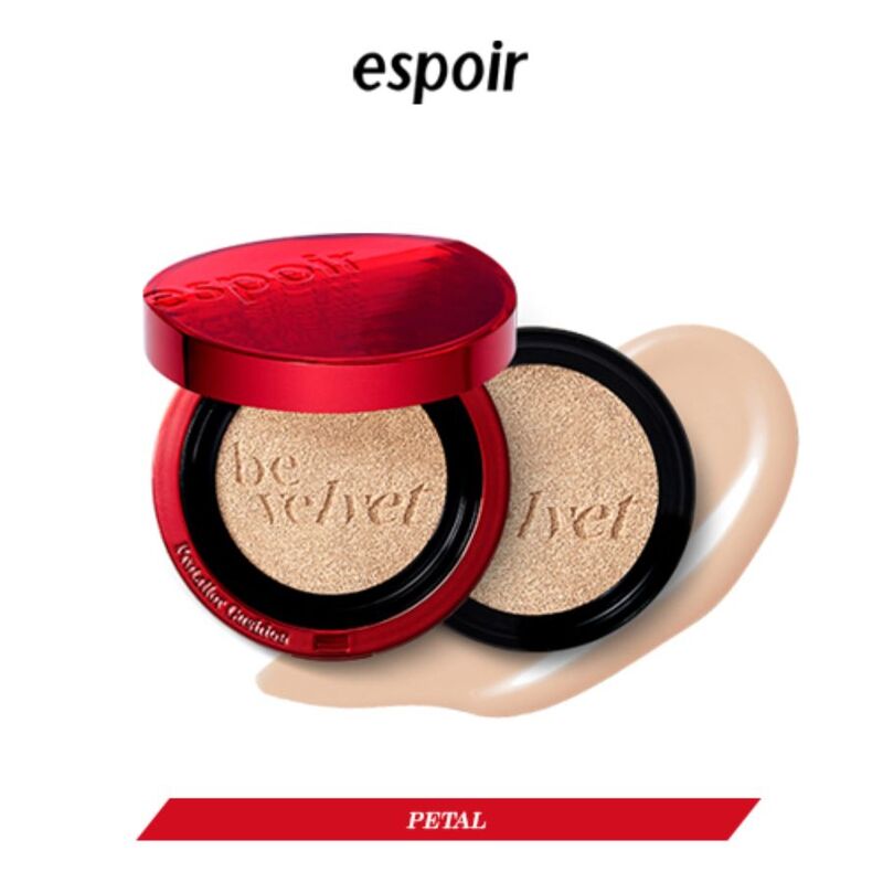 Phấn Nước Espoir Kèm Lõi Pro Tailor Be Velvet Cover Cushion No.22 Petal