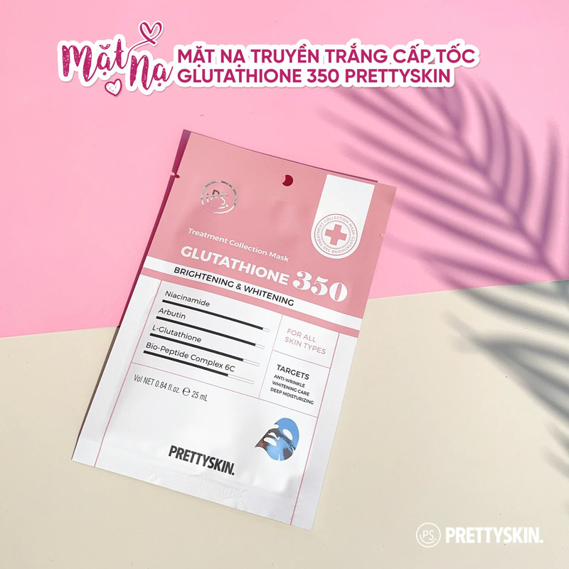 Mặt Nạ Prettyskin Treatment Collection Mask 25ml - Glutathione 350